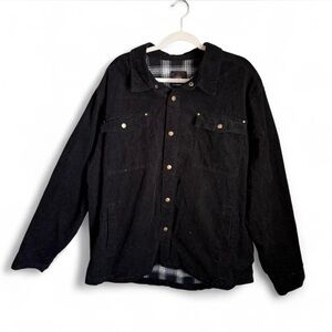 Men's Classic Black Shirt Jacket